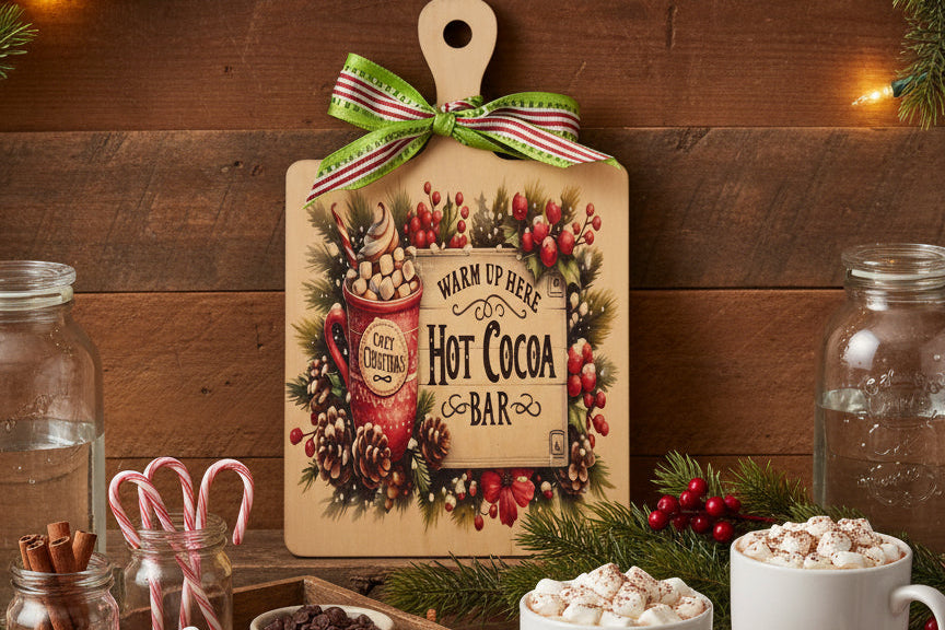 Hot Cocoa Bar Decorative Cutting Boards