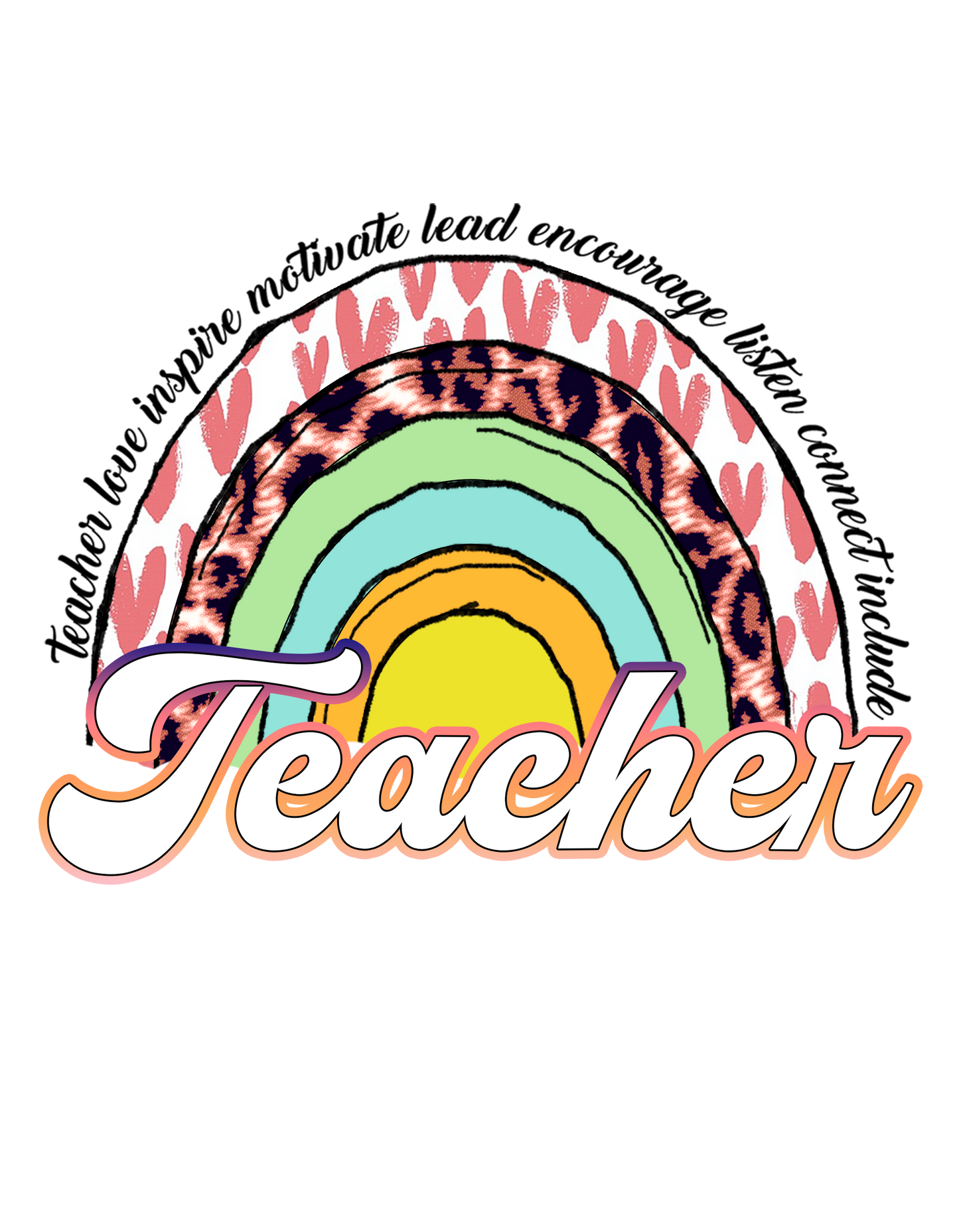 Teacher Motivational Rainbow