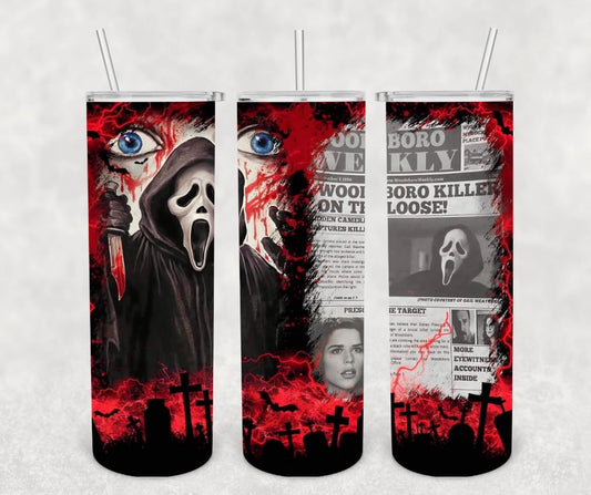 Ghost Face Tumbler