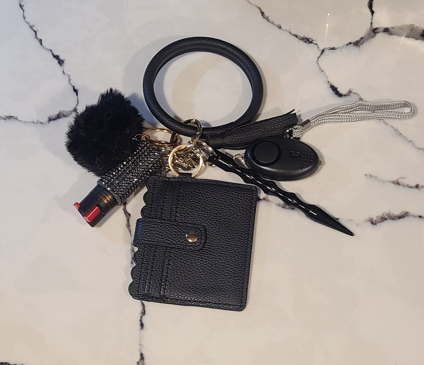 Midnight Glam Safety Keychain