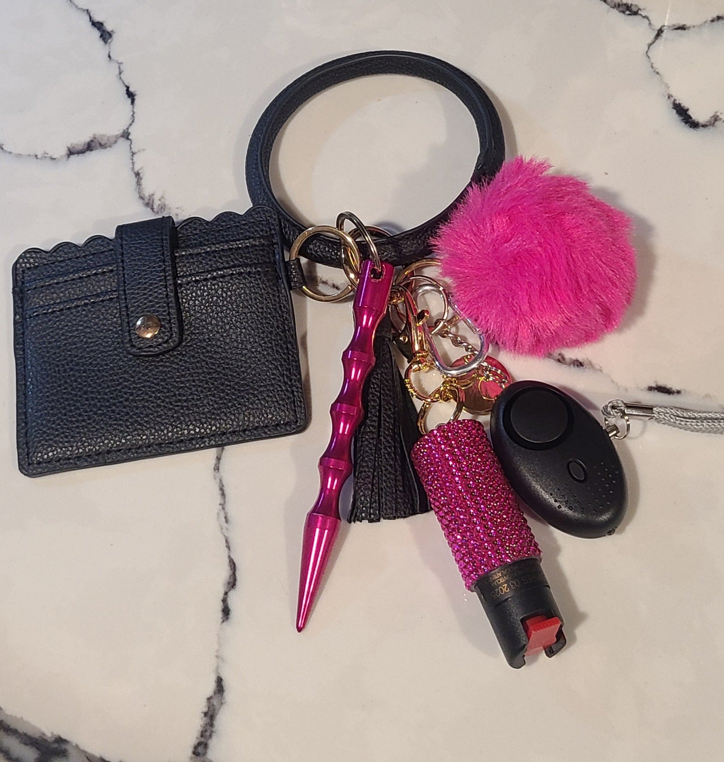 Magenta madness saftey keychain