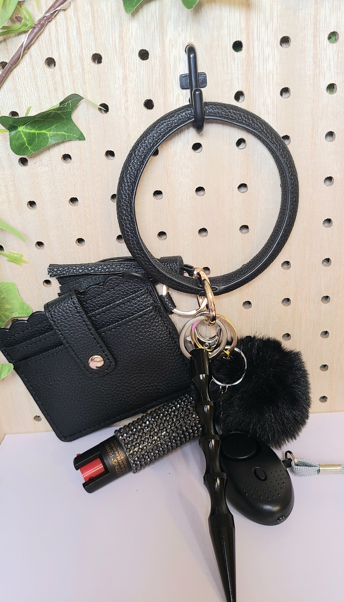 Midnight Glam Safety Keychain