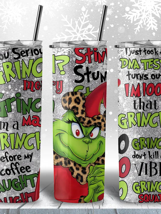 Glittery Grinch Tumbler